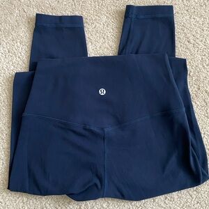 lululemon align leggings, navy blue size 4